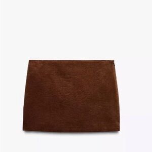 Zara Chocolate Brown Mini Skirt